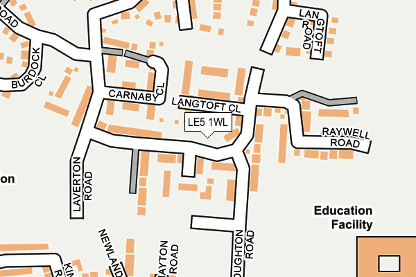 LE5 1WL map - OS OpenMap – Local (Ordnance Survey) LE5 1WL map - OS OpenMap – Local (Ordnance Survey)