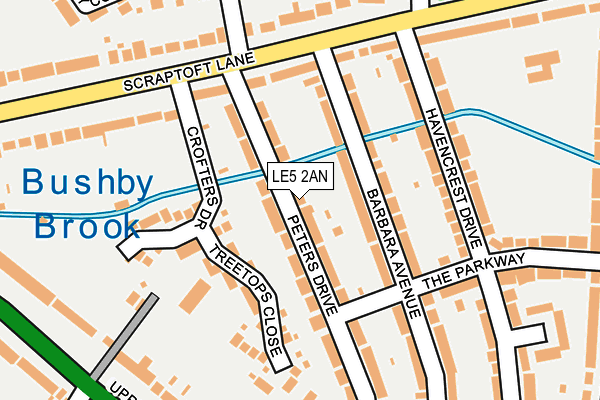 LE5 2AN map - OS OpenMap – Local (Ordnance Survey) LE5 2AN map - OS OpenMap – Local (Ordnance Survey)