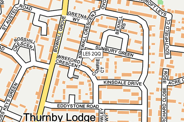 LE5 2QQ map - OS OpenMap – Local (Ordnance Survey) LE5 2QQ map - OS OpenMap – Local (Ordnance Survey)