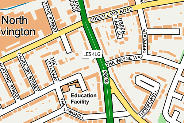 LE5 4LG map - OS OpenMap – Local (Ordnance Survey) LE5 4LG map - OS OpenMap – Local (Ordnance Survey)