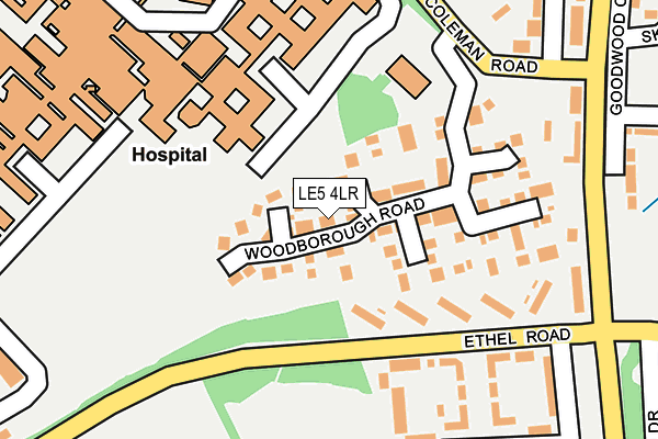 LE5 4LR map - OS OpenMap – Local (Ordnance Survey) LE5 4LR map - OS OpenMap – Local (Ordnance Survey)