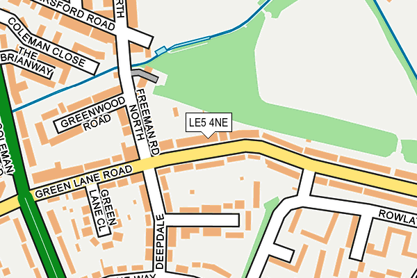 LE5 4NE map - OS OpenMap – Local (Ordnance Survey) LE5 4NE map - OS OpenMap – Local (Ordnance Survey)