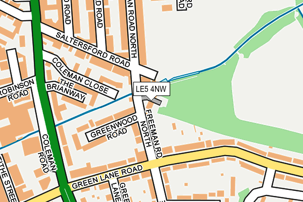 LE5 4NW map - OS OpenMap – Local (Ordnance Survey) LE5 4NW map - OS OpenMap – Local (Ordnance Survey)