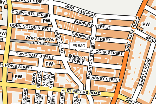 LE5 5AQ map - OS OpenMap – Local (Ordnance Survey) LE5 5AQ map - OS OpenMap – Local (Ordnance Survey)