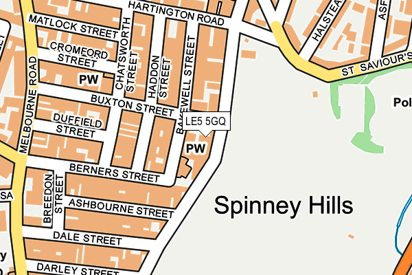 LE5 5GQ map - OS OpenMap – Local (Ordnance Survey) LE5 5GQ map - OS OpenMap – Local (Ordnance Survey)