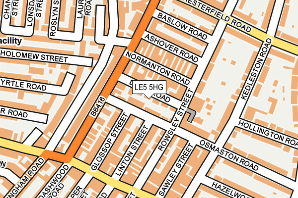 LE5 5HG map - OS OpenMap – Local (Ordnance Survey) LE5 5HG map - OS OpenMap – Local (Ordnance Survey)