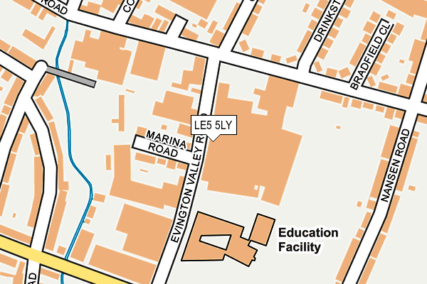 LE5 5LY map - OS OpenMap – Local (Ordnance Survey) LE5 5LY map - OS OpenMap – Local (Ordnance Survey)