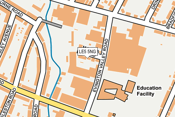LE5 5NG map - OS OpenMap – Local (Ordnance Survey) LE5 5NG map - OS OpenMap – Local (Ordnance Survey)