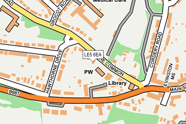 LE5 6EA map - OS OpenMap – Local (Ordnance Survey) LE5 6EA map - OS OpenMap – Local (Ordnance Survey)