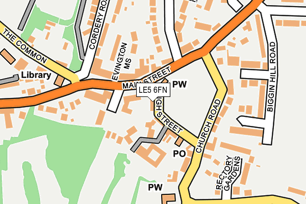 LE5 6FN map - OS OpenMap – Local (Ordnance Survey) LE5 6FN map - OS OpenMap – Local (Ordnance Survey)