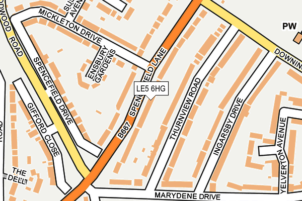 LE5 6HG map - OS OpenMap – Local (Ordnance Survey) LE5 6HG map - OS OpenMap – Local (Ordnance Survey)