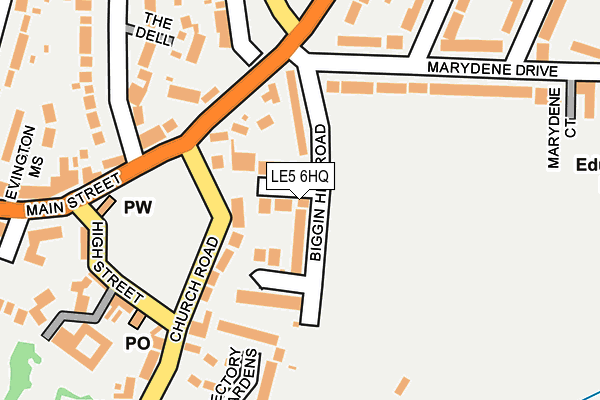 LE5 6HQ map - OS OpenMap – Local (Ordnance Survey) LE5 6HQ map - OS OpenMap – Local (Ordnance Survey)