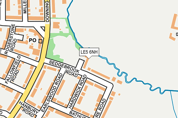 LE5 6NH map - OS OpenMap – Local (Ordnance Survey) LE5 6NH map - OS OpenMap – Local (Ordnance Survey)