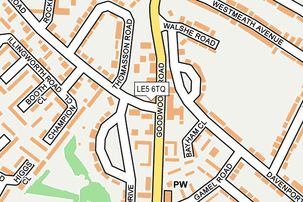 LE5 6TQ map - OS OpenMap – Local (Ordnance Survey) LE5 6TQ map - OS OpenMap – Local (Ordnance Survey)