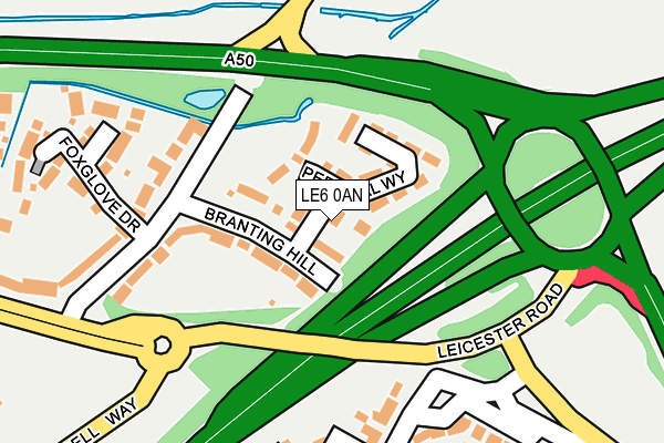 LE6 0AN map - OS OpenMap – Local (Ordnance Survey) LE6 0AN map - OS OpenMap – Local (Ordnance Survey)