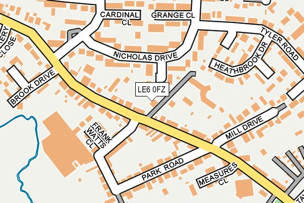 LE6 0FZ map - OS OpenMap – Local (Ordnance Survey) LE6 0FZ map - OS OpenMap – Local (Ordnance Survey)