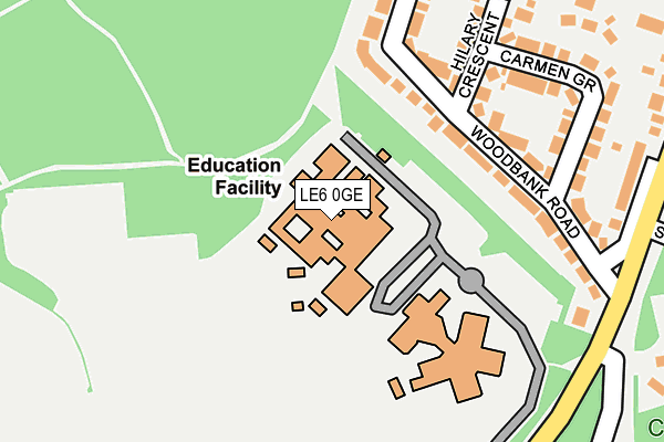 LE6 0GE map - OS OpenMap – Local (Ordnance Survey) LE6 0GE map - OS OpenMap – Local (Ordnance Survey)