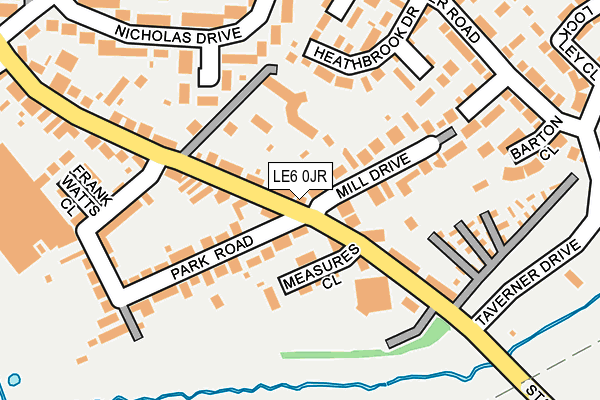 LE6 0JR map - OS OpenMap – Local (Ordnance Survey) LE6 0JR map - OS OpenMap – Local (Ordnance Survey)