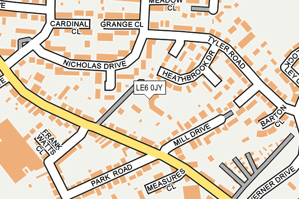 LE6 0JY map - OS OpenMap – Local (Ordnance Survey) LE6 0JY map - OS OpenMap – Local (Ordnance Survey)