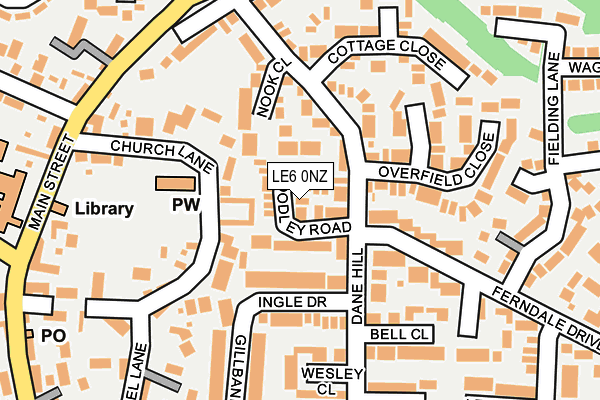 LE6 0NZ map - OS OpenMap – Local (Ordnance Survey) LE6 0NZ map - OS OpenMap – Local (Ordnance Survey)