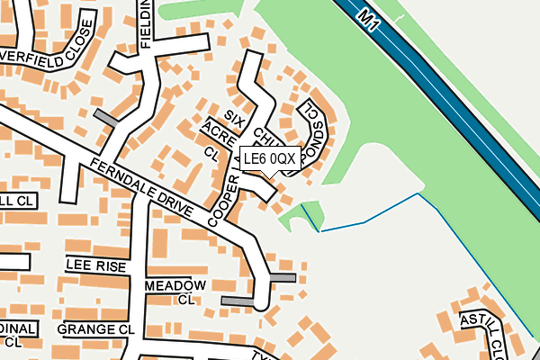 LE6 0QX map - OS OpenMap – Local (Ordnance Survey) LE6 0QX map - OS OpenMap – Local (Ordnance Survey)
