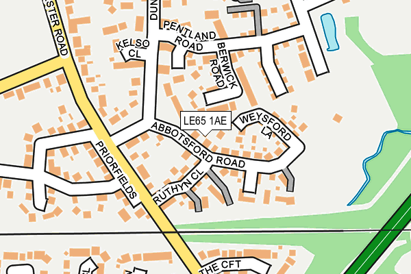 LE65 1AE map - OS OpenMap – Local (Ordnance Survey) LE65 1AE map - OS OpenMap – Local (Ordnance Survey)