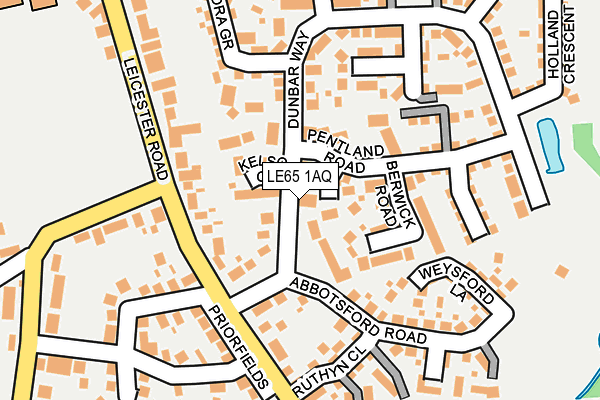 LE65 1AQ map - OS OpenMap – Local (Ordnance Survey) LE65 1AQ map - OS OpenMap – Local (Ordnance Survey)
