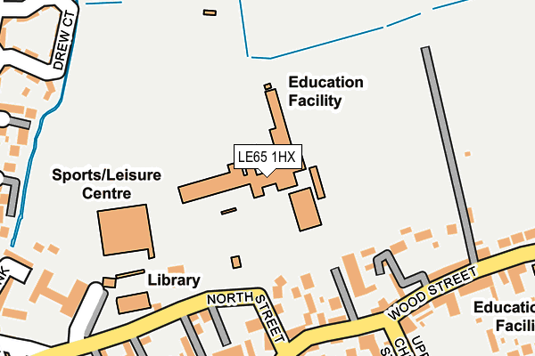 LE65 1HX map - OS OpenMap – Local (Ordnance Survey) LE65 1HX map - OS OpenMap – Local (Ordnance Survey)