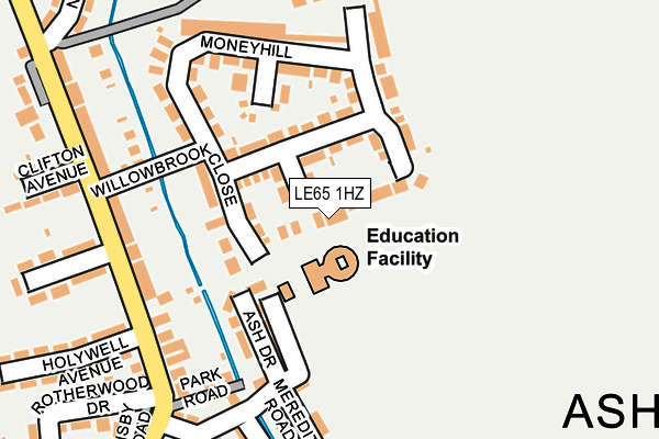 LE65 1HZ map - OS OpenMap – Local (Ordnance Survey) LE65 1HZ map - OS OpenMap – Local (Ordnance Survey)