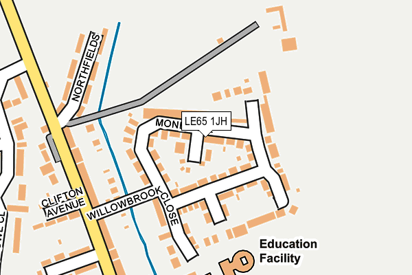 LE65 1JH map - OS OpenMap – Local (Ordnance Survey)