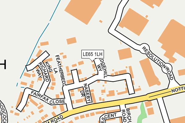 LE65 1LH map - OS OpenMap – Local (Ordnance Survey) LE65 1LH map - OS OpenMap – Local (Ordnance Survey)