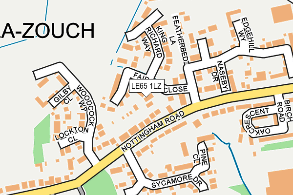 LE65 1LZ map - OS OpenMap – Local (Ordnance Survey) LE65 1LZ map - OS OpenMap – Local (Ordnance Survey)