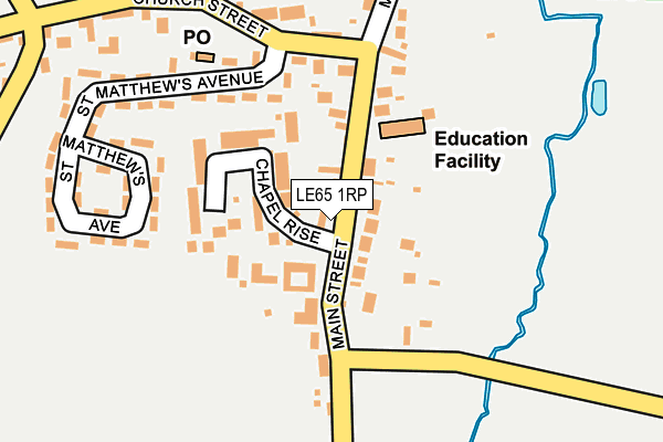 LE65 1RP map - OS OpenMap – Local (Ordnance Survey)