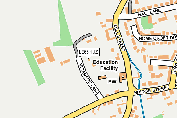 LE65 1UZ map - OS OpenMap – Local (Ordnance Survey) LE65 1UZ map - OS OpenMap – Local (Ordnance Survey)