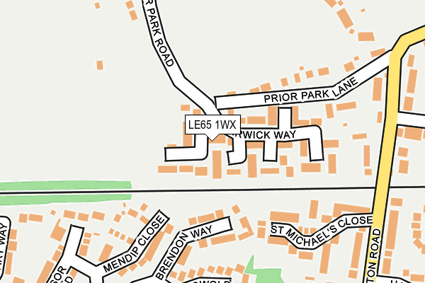 LE65 1WX map - OS OpenMap – Local (Ordnance Survey) LE65 1WX map - OS OpenMap – Local (Ordnance Survey)