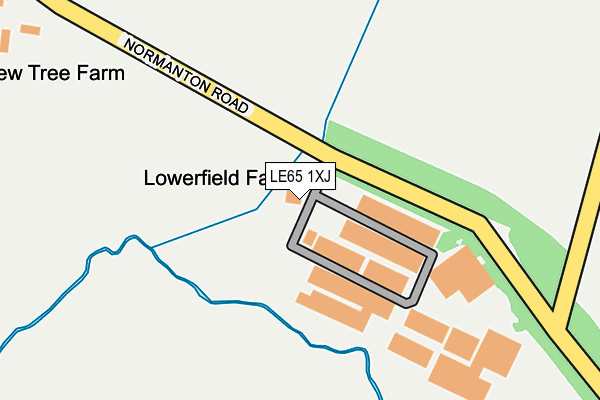 LE65 1XJ map - OS OpenMap – Local (Ordnance Survey) LE65 1XJ map - OS OpenMap – Local (Ordnance Survey)