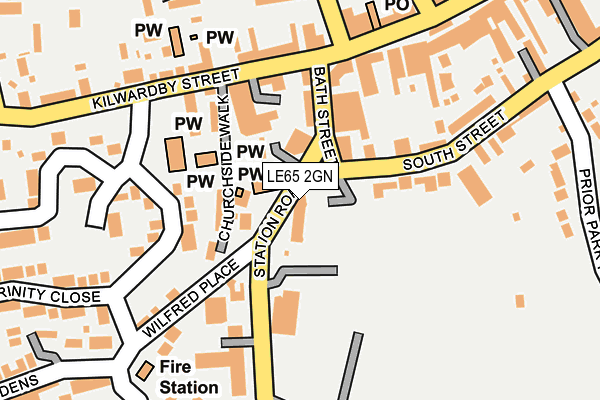 LE65 2GN map - OS OpenMap – Local (Ordnance Survey) LE65 2GN map - OS OpenMap – Local (Ordnance Survey)