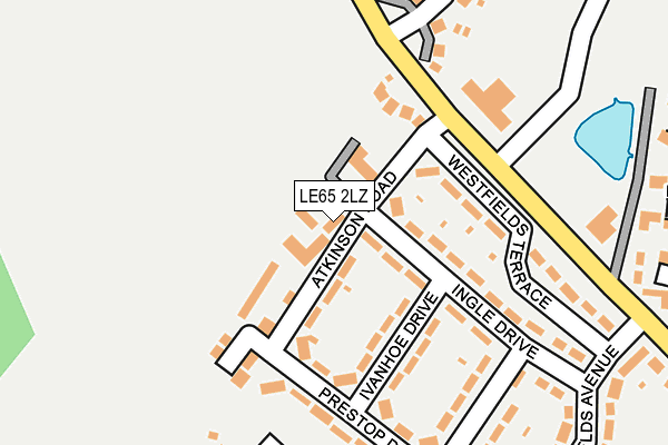 LE65 2LZ map - OS OpenMap – Local (Ordnance Survey) LE65 2LZ map - OS OpenMap – Local (Ordnance Survey)