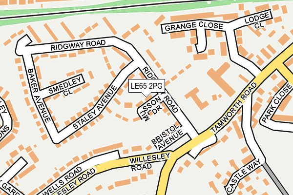 LE65 2PG map - OS OpenMap – Local (Ordnance Survey) LE65 2PG map - OS OpenMap – Local (Ordnance Survey)