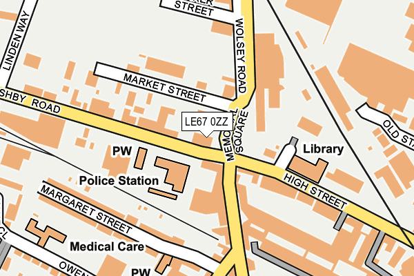 LE67 0ZZ map - OS OpenMap – Local (Ordnance Survey) LE67 0ZZ map - OS OpenMap – Local (Ordnance Survey)