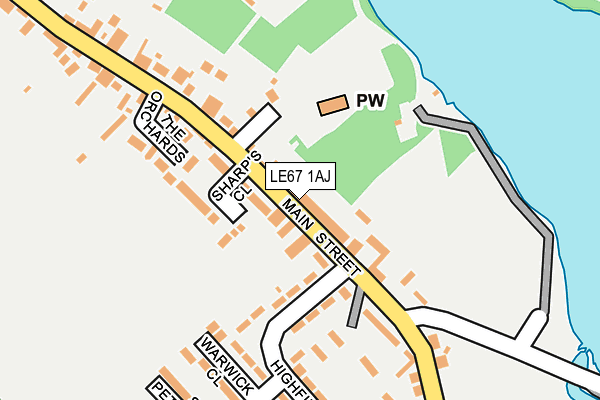 LE67 1AJ map - OS OpenMap – Local (Ordnance Survey) LE67 1AJ map - OS OpenMap – Local (Ordnance Survey)