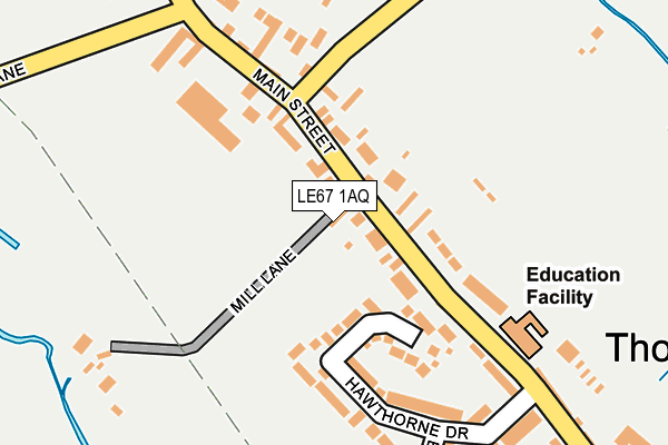 LE67 1AQ map - OS OpenMap – Local (Ordnance Survey) LE67 1AQ map - OS OpenMap – Local (Ordnance Survey)