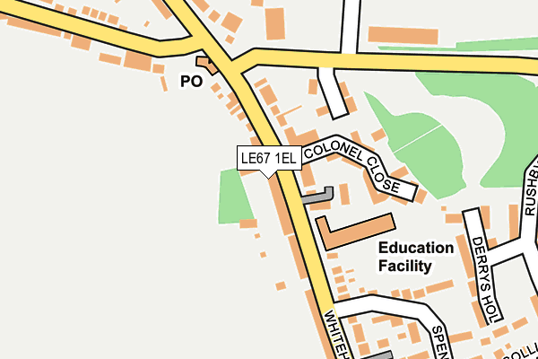LE67 1EL map - OS OpenMap – Local (Ordnance Survey) LE67 1EL map - OS OpenMap – Local (Ordnance Survey)