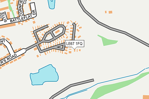 LE67 1FQ map - OS OpenMap – Local (Ordnance Survey) LE67 1FQ map - OS OpenMap – Local (Ordnance Survey)