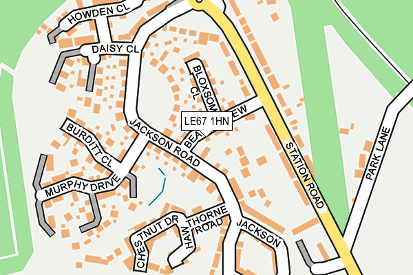 LE67 1HN map - OS OpenMap – Local (Ordnance Survey) LE67 1HN map - OS OpenMap – Local (Ordnance Survey)