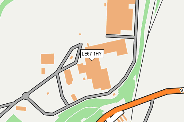 LE67 1HY map - OS OpenMap – Local (Ordnance Survey) LE67 1HY map - OS OpenMap – Local (Ordnance Survey)