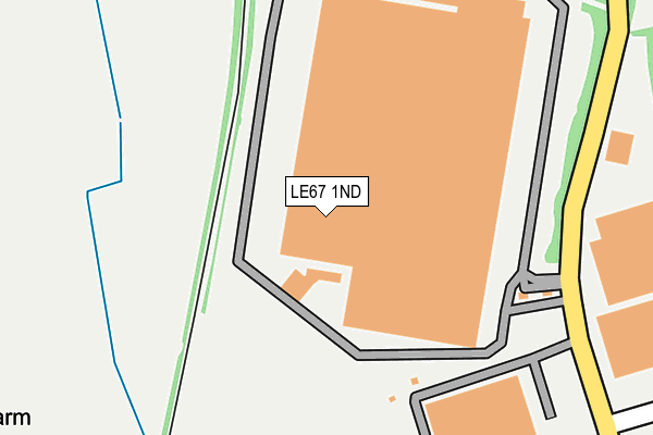 LE67 1ND map - OS OpenMap – Local (Ordnance Survey) LE67 1ND map - OS OpenMap – Local (Ordnance Survey)