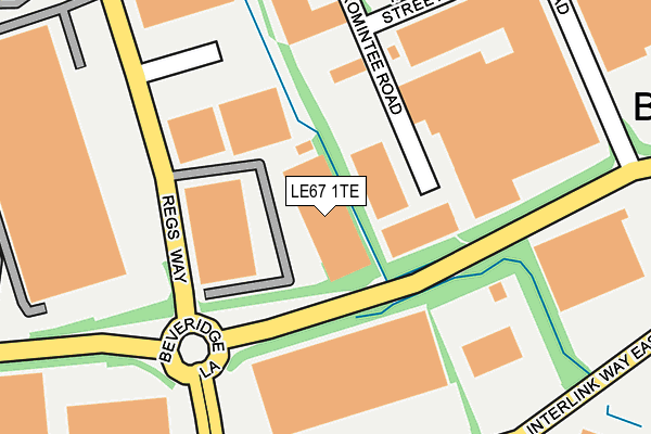 LE67 1TE map - OS OpenMap – Local (Ordnance Survey) LE67 1TE map - OS OpenMap – Local (Ordnance Survey)