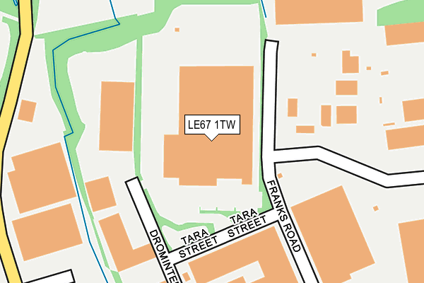 LE67 1TW map - OS OpenMap – Local (Ordnance Survey) LE67 1TW map - OS OpenMap – Local (Ordnance Survey)