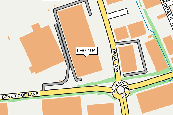 LE67 1UA map - OS OpenMap – Local (Ordnance Survey) LE67 1UA map - OS OpenMap – Local (Ordnance Survey)